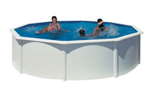 Gre poolpakke Ø460 cm 17450 liter hvid - Swim & Fun
